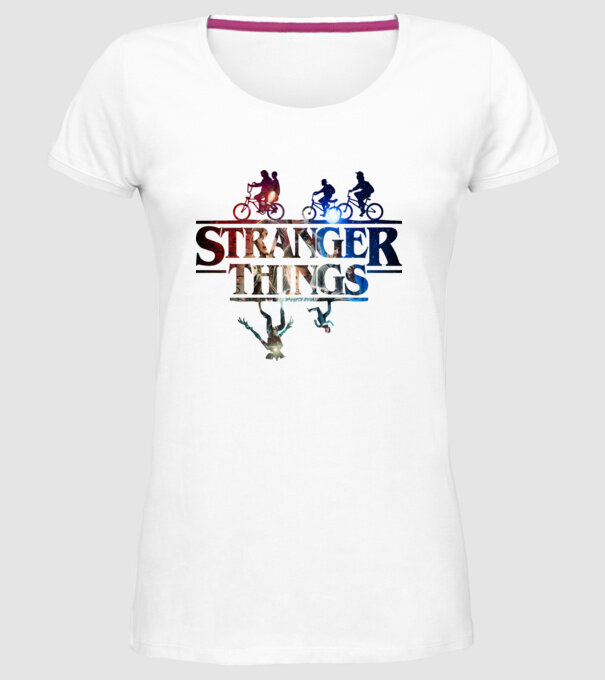 stranger things quote poster2 model alb pe tricou