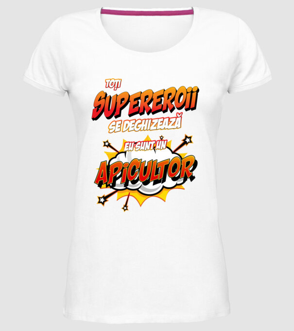 Toți supereroii se deghizează, eu sunt un apicultor model alb pe tricou