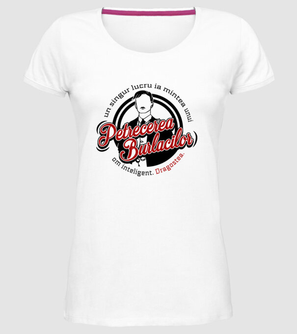 Un singur lucru ia mintea unui om inteligent model alb pe tricou