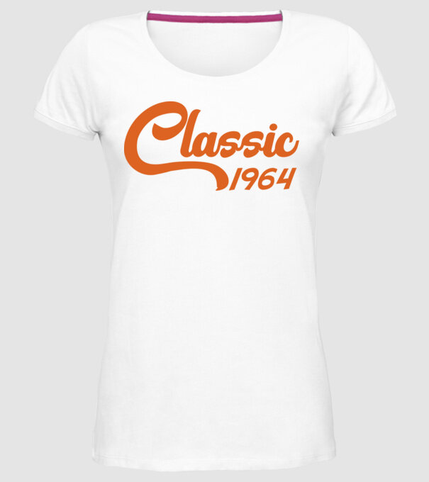1964 Classic model alb pe tricou