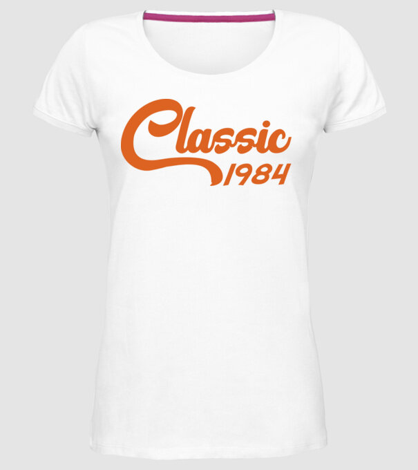 1984 Classic model alb pe tricou
