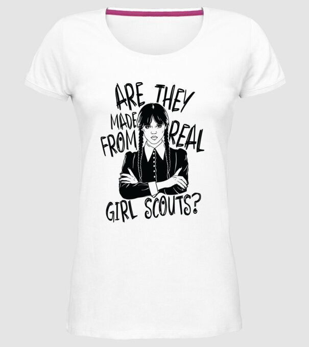 Are the made from real girl scouts model alb pe tricou
