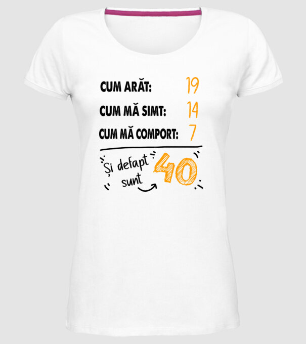 Aspect, senzație, comportament 40 Alb model alb pe tricou