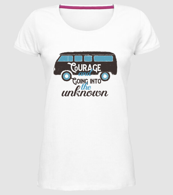 Autobuze model alb pe tricou
