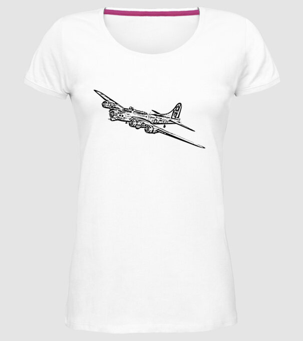 Avioane model alb pe tricou