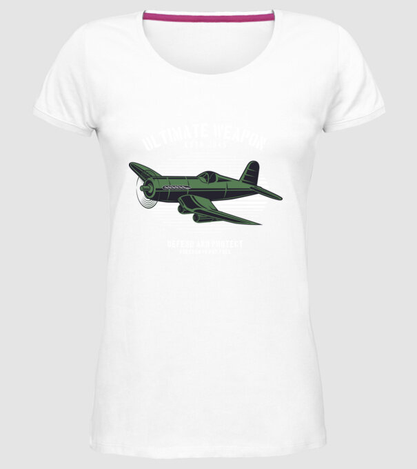 Avioane model alb pe tricou