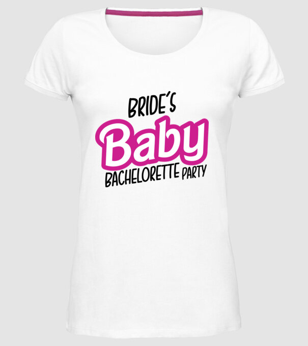 Bride Barbies baby model alb pe tricou