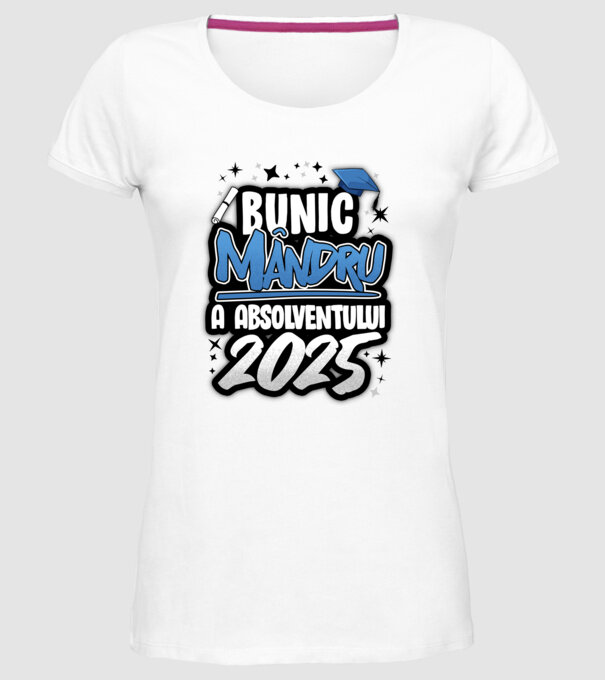 Bunic MÂNDRU a absolventului model alb pe tricou