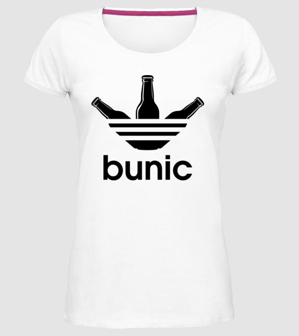 Bunicdidas model alb pe tricou