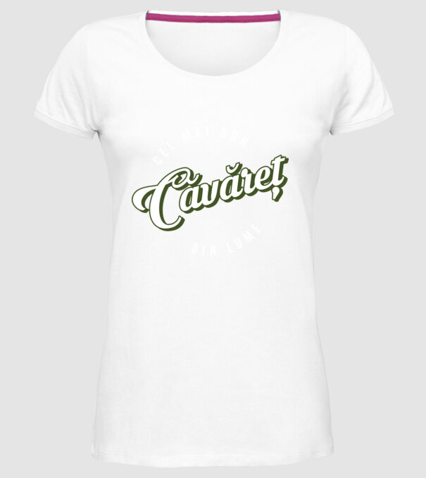 Cel mai bun Căvăret din lume model alb pe tricou