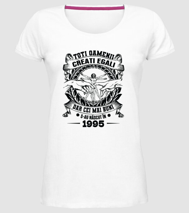 Da Vinci 30 1995 model alb pe tricou