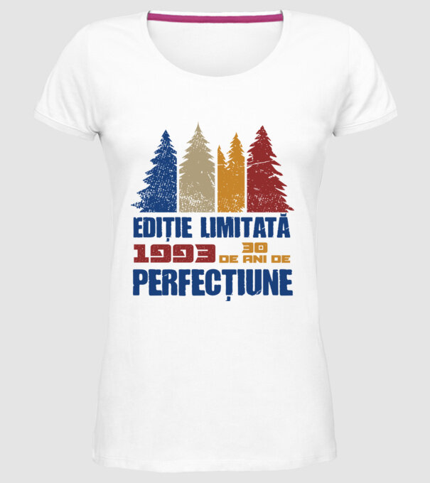 Ediție limitată 1993 - 30 de ani de perfecțiune model alb pe tricou