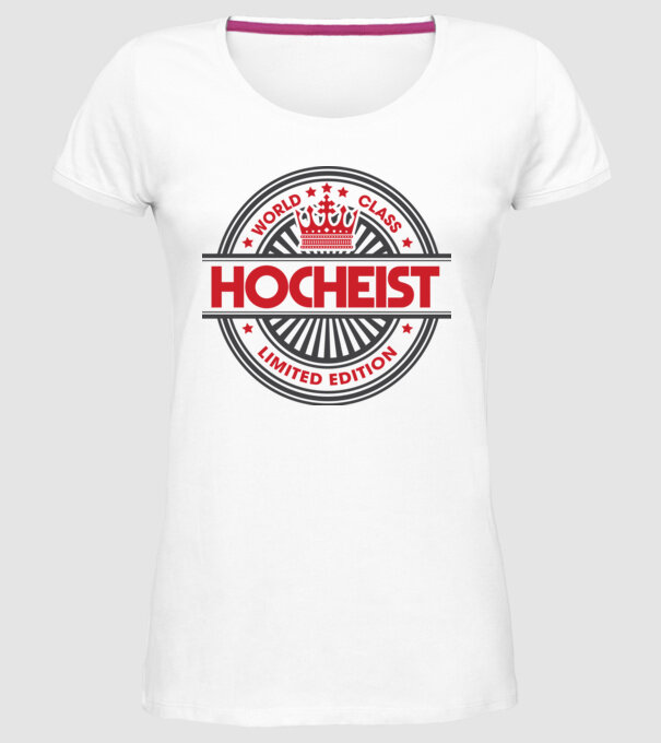 hocheist model alb pe tricou