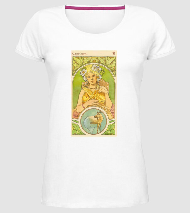 Horoscop Tarot CAPRICORNUL model alb pe tricou