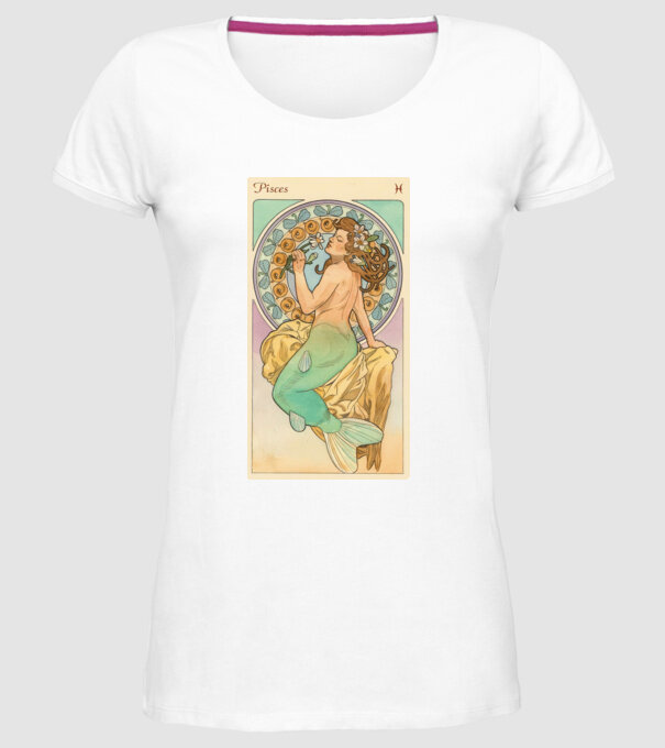 Horoscop Tarot PESTI model alb pe tricou
