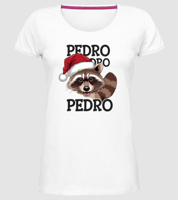 Pedro pedro xmas model alb pe tricou