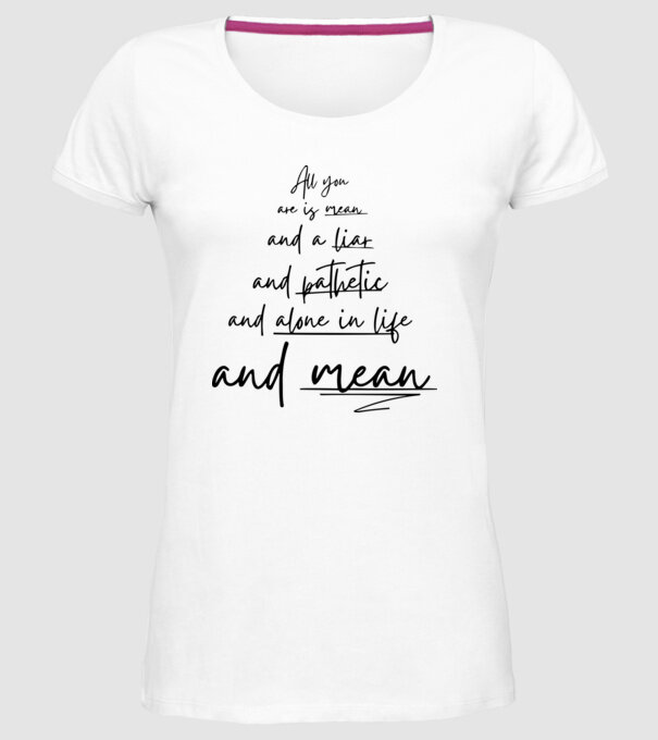 Taylor Swift all you model alb pe tricou
