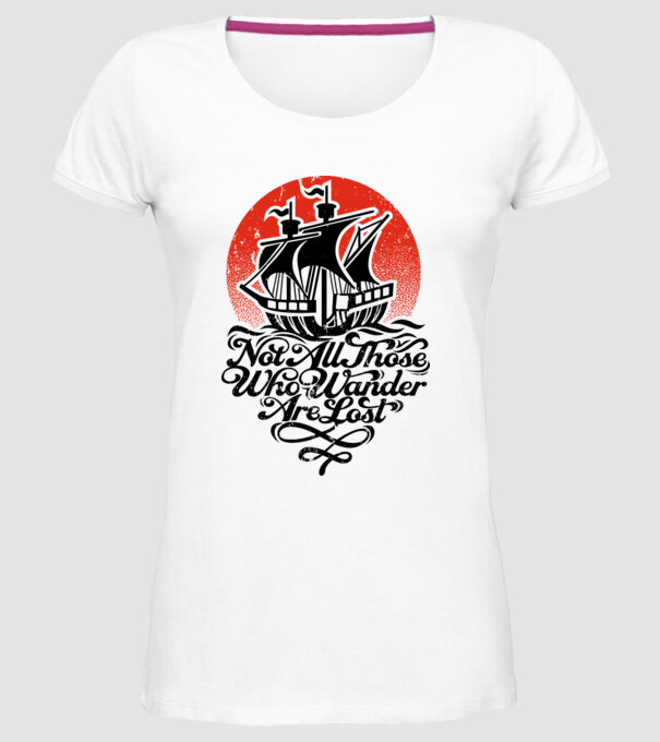 Vapoare model alb pe tricou