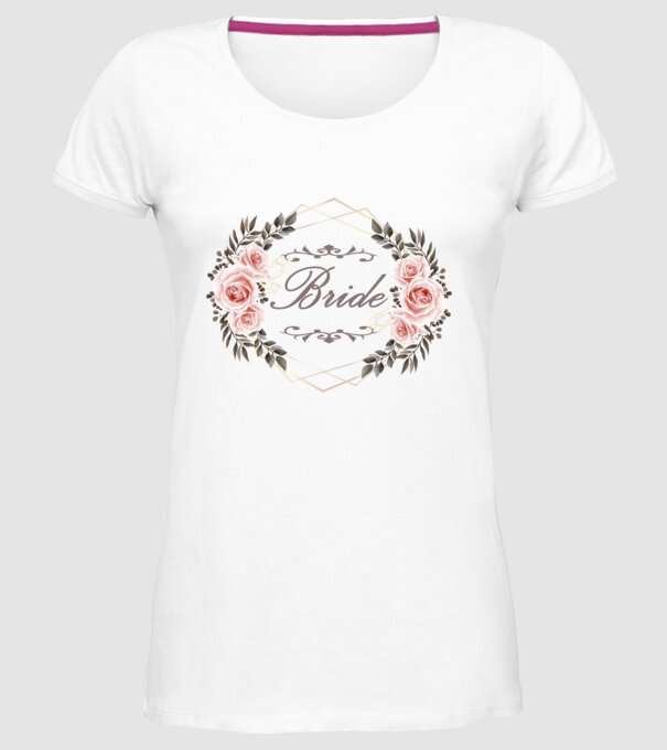 Vintage Bride model alb pe tricou
