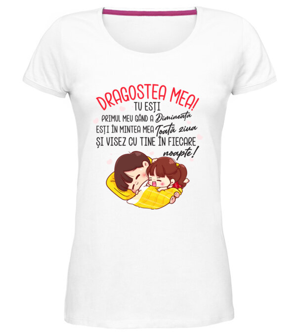  model  pe tricou