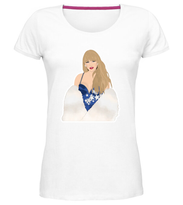  model  pe tricou