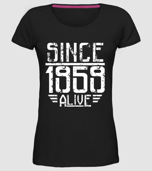 Alive since 1959 model negru pe tricou