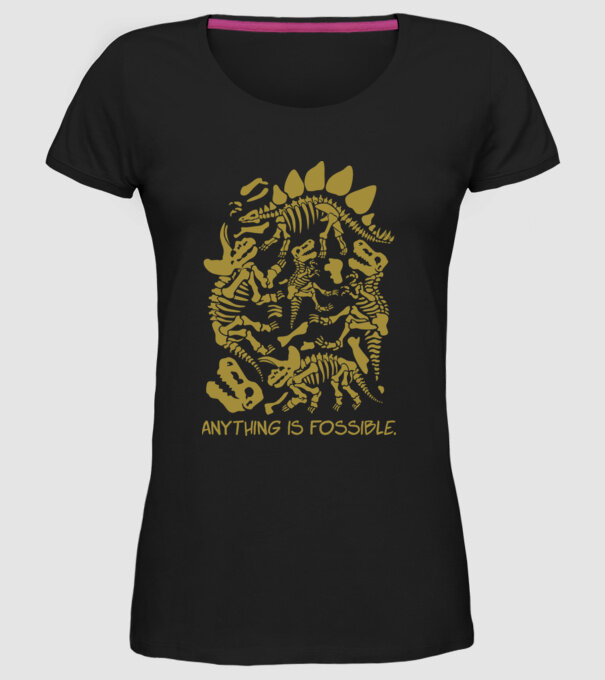 Anything is possible model negru pe tricou