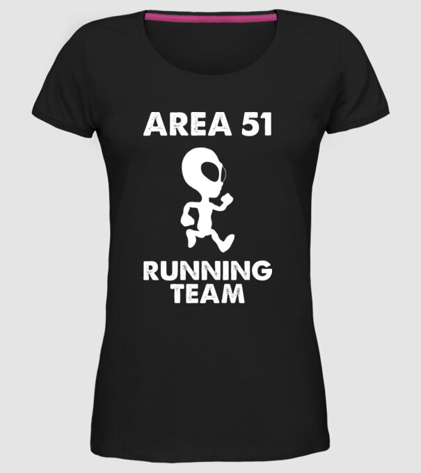 area51 running team model negru pe tricou