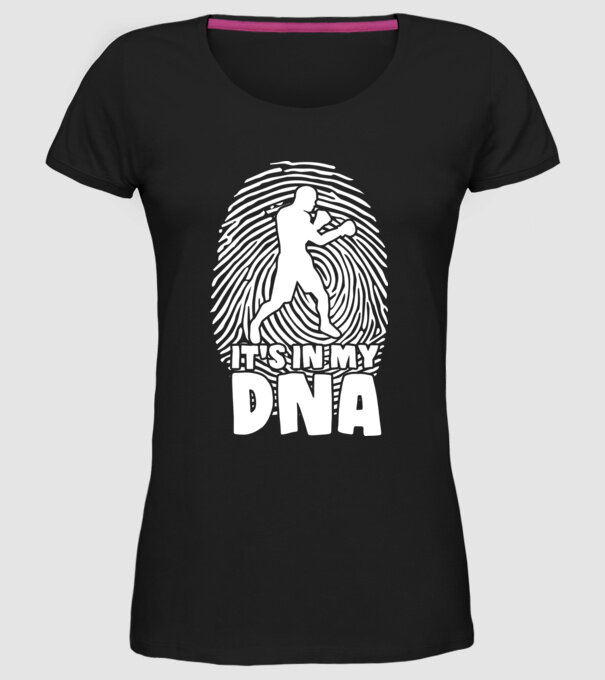 Boxer DNA model negru pe tricou