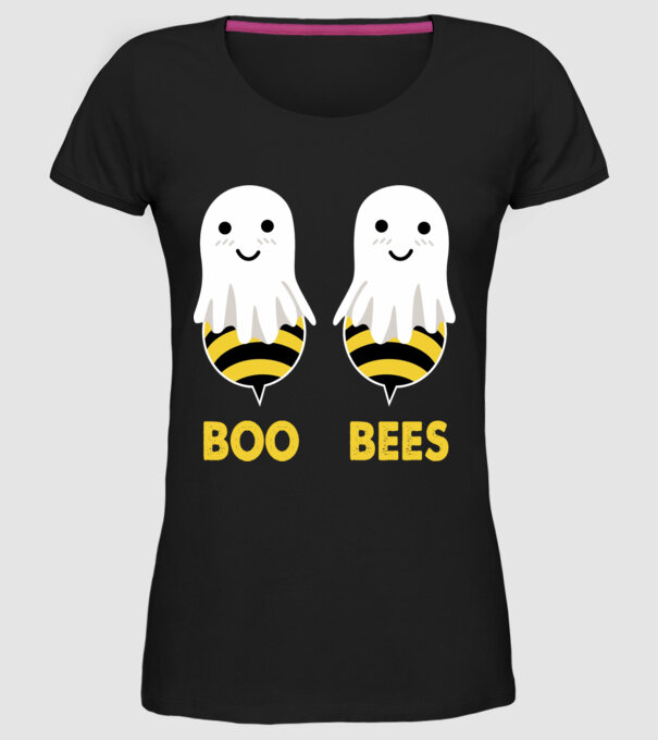 Boo bees model negru pe tricou