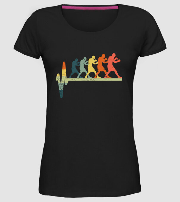 Box EKG model negru pe tricou