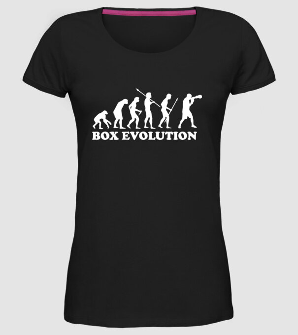 Box evolution model negru pe tricou