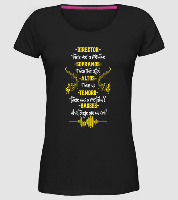 Choir model negru pe tricou