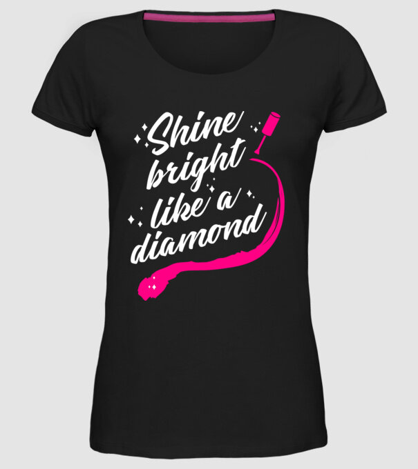 Versuri nail artist model negru pe tricou