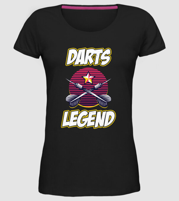 Darts legend model negru pe tricou