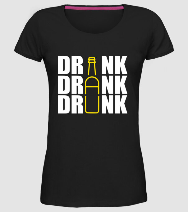 Drink drank drunk model negru pe tricou