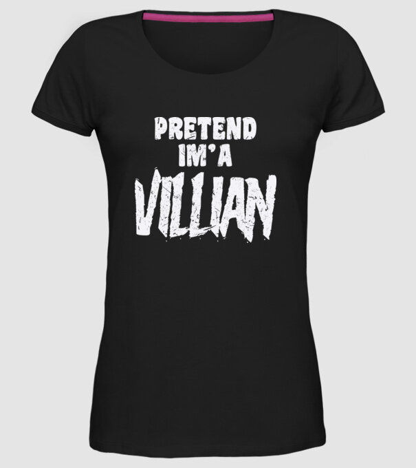 Villian carnaval model negru pe tricou