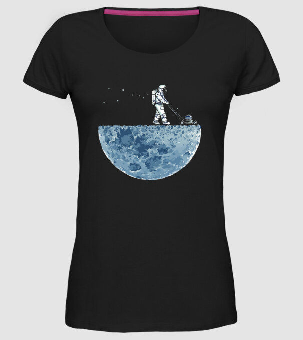 Funny astrounaut model negru pe tricou