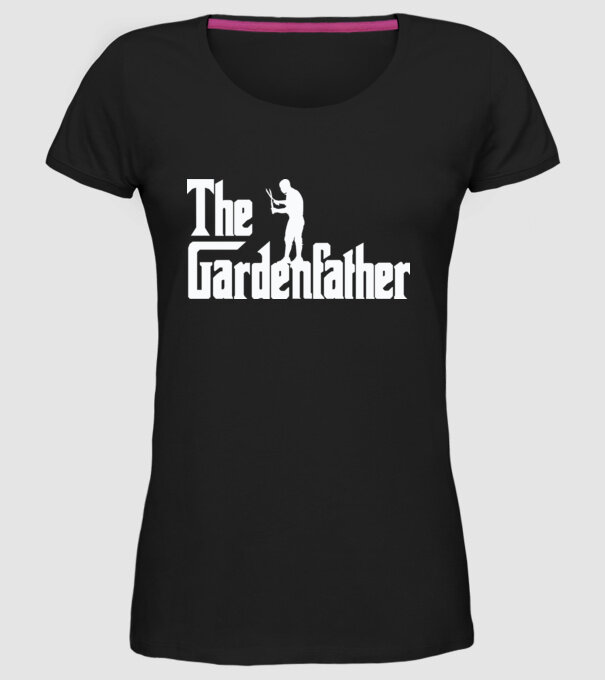 The Gardenfather model negru pe tricou