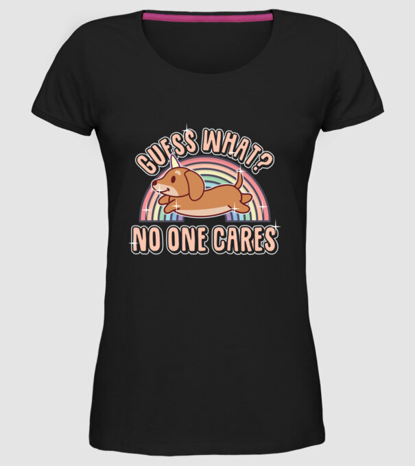 Guess what teckel model negru pe tricou