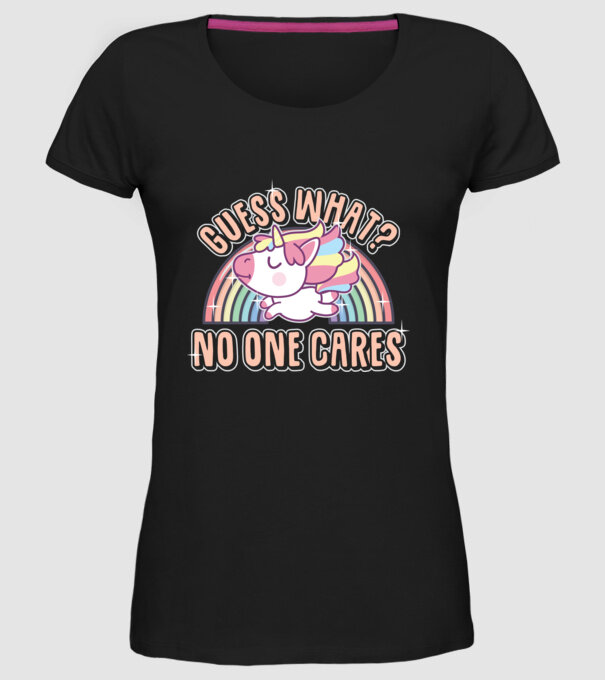 Guess what Unicorn model negru pe tricou