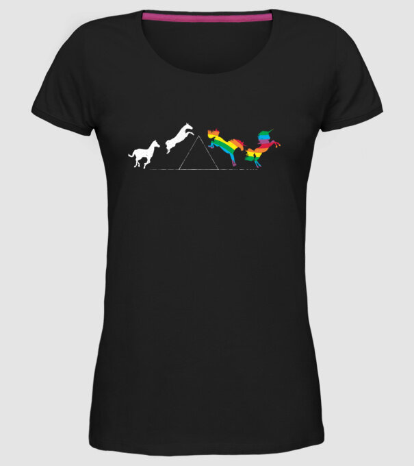 horse pink floyd model negru pe tricou
