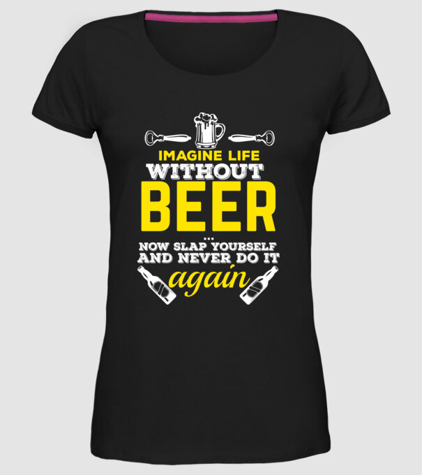 Imagine life model negru pe tricou