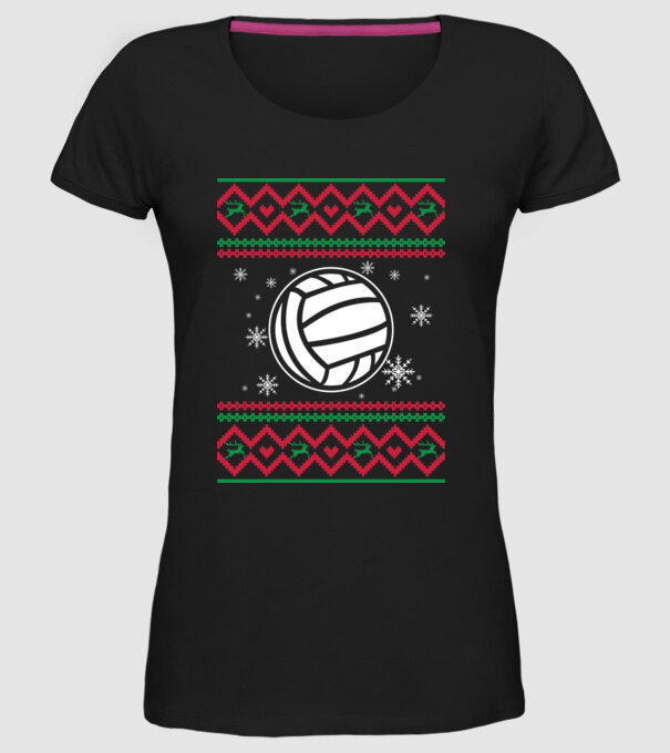 Model tricotat de Crăciun - Polo pe apă model negru pe tricou