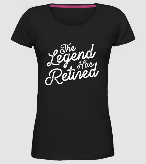 Legend has retired model negru pe tricou
