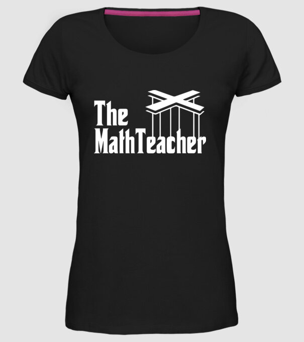 Profesor de matematică Mathteacher Godfather model negru pe tricou