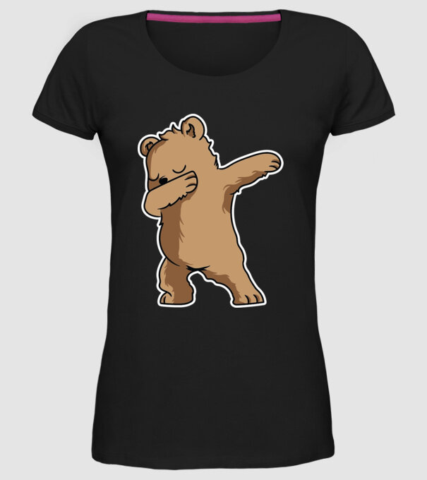 Urs DAB model negru pe tricou