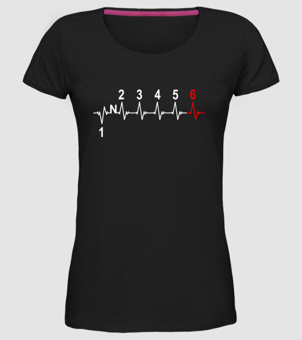 Cutie de viteze Motocicletă model negru pe tricou
