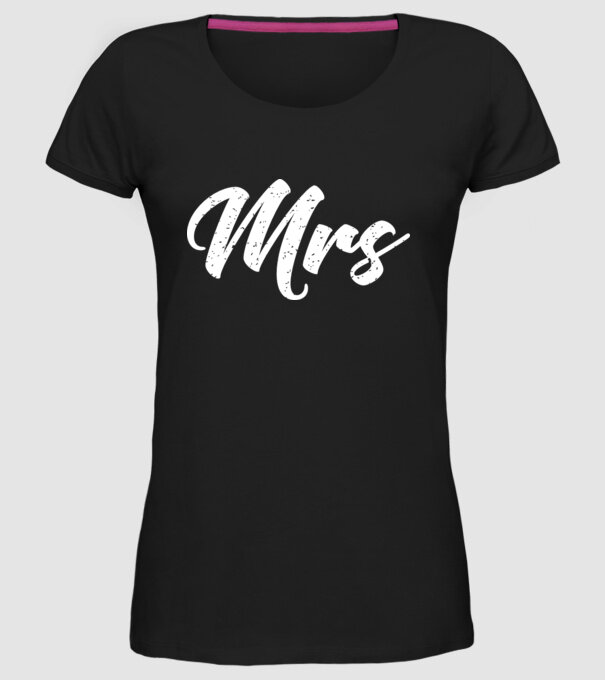 Mrs 1 model negru pe tricou
