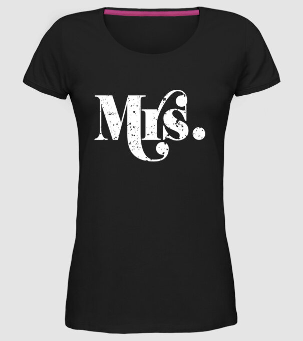 Mrs 2 model negru pe tricou